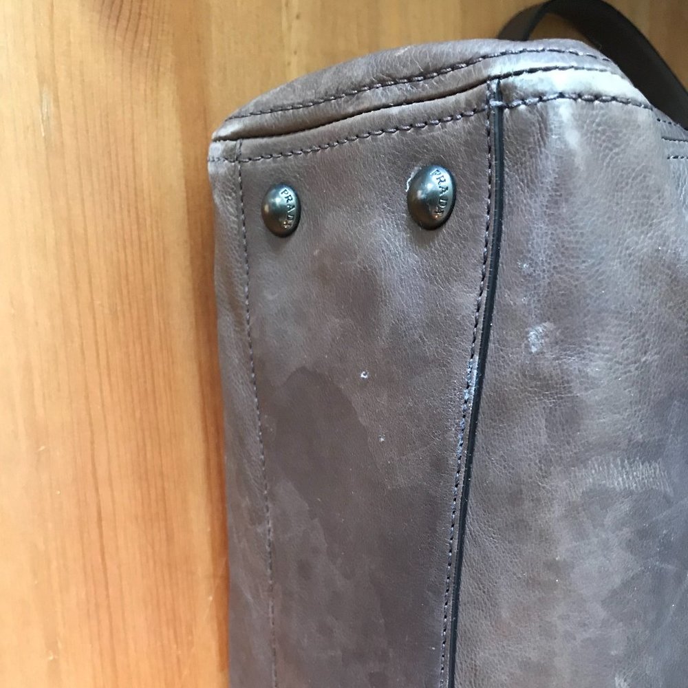 Genuine Prada Leather Satchel - Picture 9 of 12